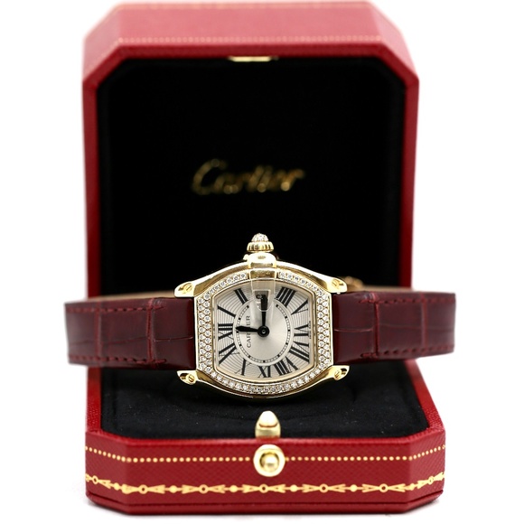 Cartier Roadster 18k Gold & Diamonds Watch - Picture 3 of 16